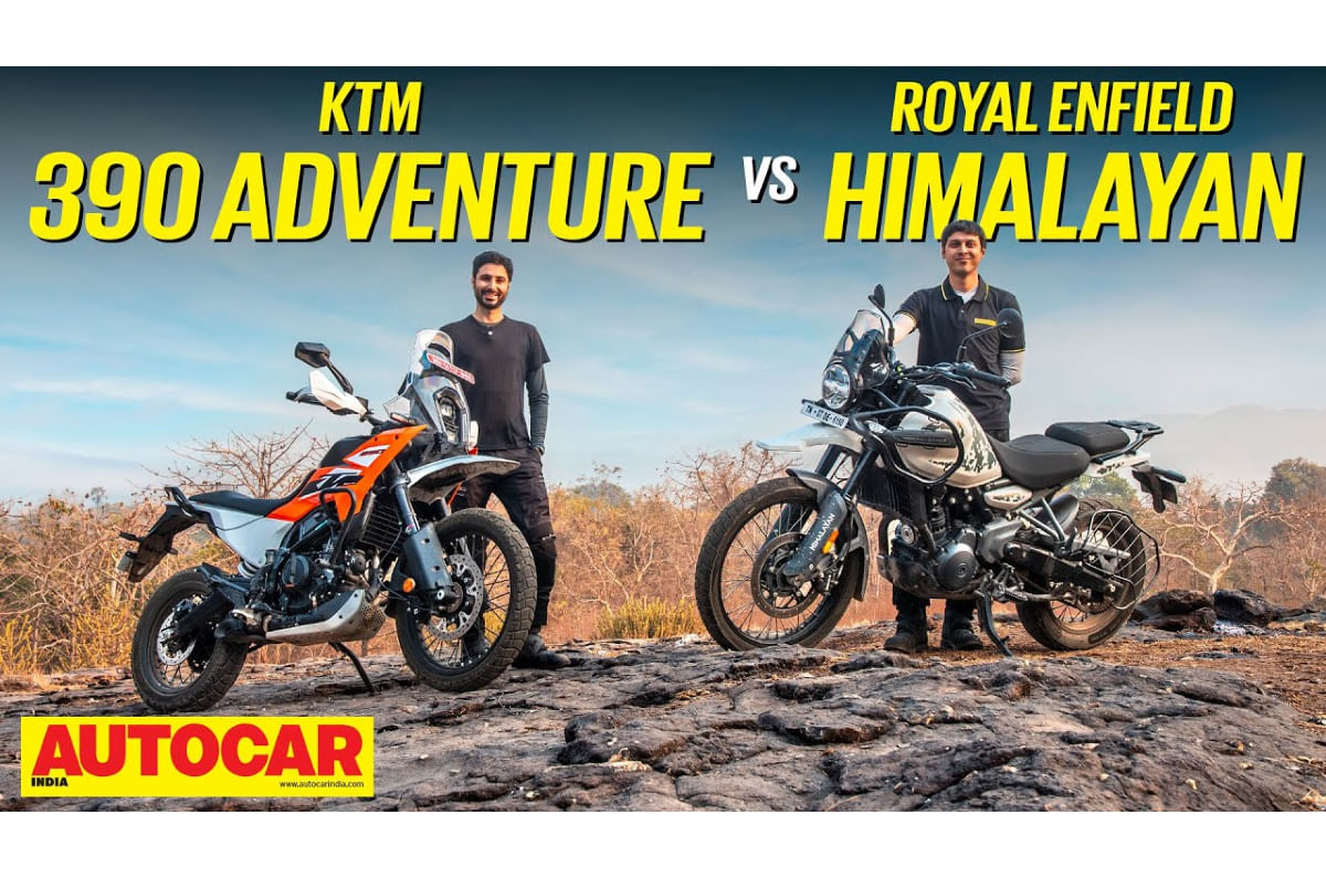 KTM 390 Adventure vs Royal Enfield Himalayan comparison video